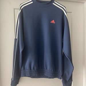 Men's Adidas Knit Pullover Size S - blue / white